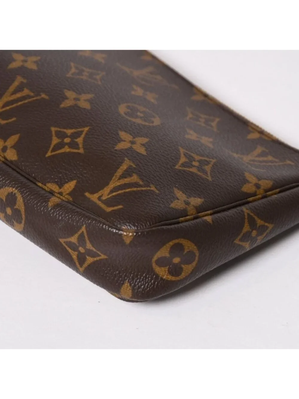 Louis Vuitton Pochette Accessoires Pouch Monogram Brown Leather